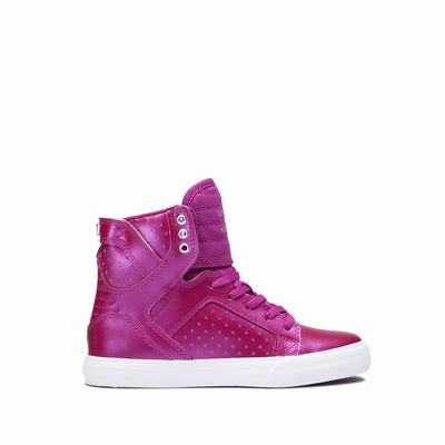 Gyerek Supra SKYTOP Magasszárú Cipő HU569072 Rózsaszín/Fehér